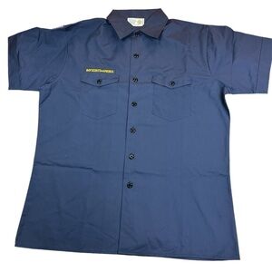 Boy Scouts of America Shortsleeved Blue Shirt Uniform Cotton Blend Youth 2XL New